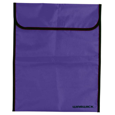 Warwick Homework Bag Purple Large Velcro - Cafe Supply