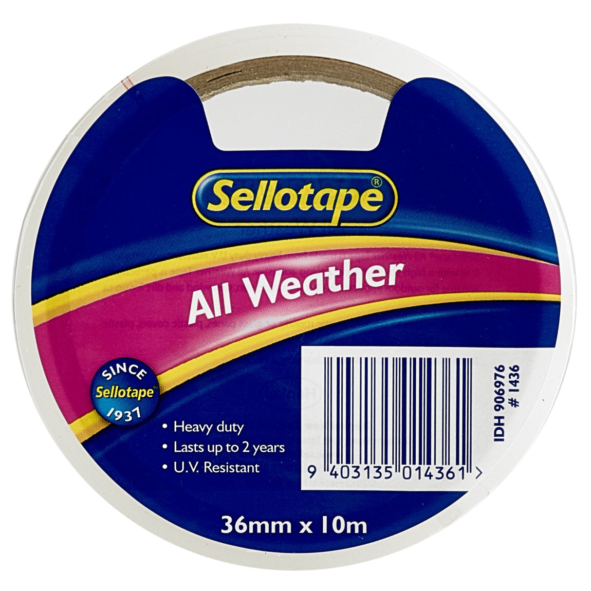 Sellotape 1436 All-Weather 36mmx10m - Cafe Supply