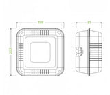 20X22X9CM / 7.8X8X3" NATURAL BIOCANE CLAMSHELL - Cafe Supply