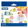 Milan Non Dust Maxi Chalk Pack 6 - Cafe Supply