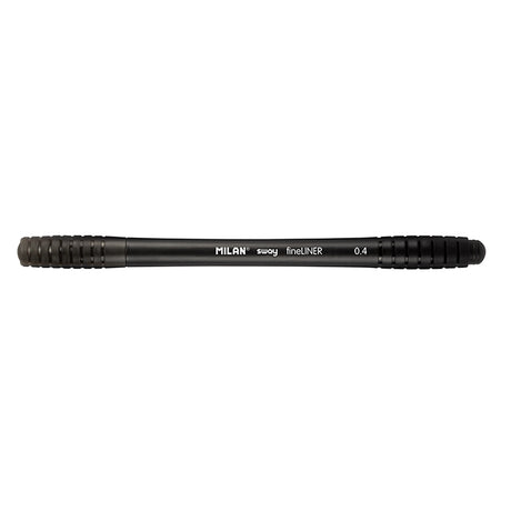 Milan Sway Fine Liner Fibre Tip Marker 0.4mm Tip Black - Cafe Supply