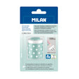 Milan Antibacterial 2 Hole Pencil Sharpener Hangsell Turquoise - Cafe Supply