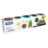 Milan Soft Dough Neon Colours Assorted Pack 5 - Cafe Supply