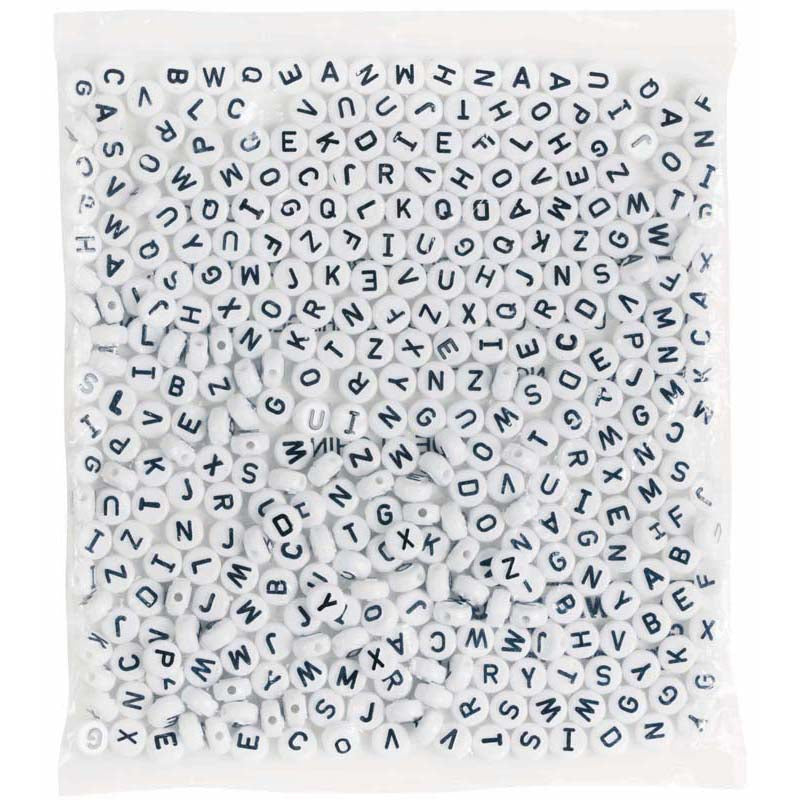 EC Beads Pony Alphabet 350 Piece Assorted - Cafe Supply