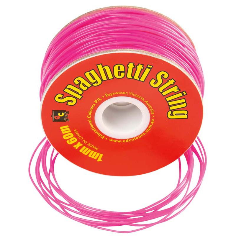EC String PVC Spaghetti 60m Pink - Cafe Supply