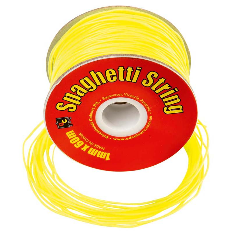 EC String PVC Spaghetti 60m Yellow - Cafe Supply