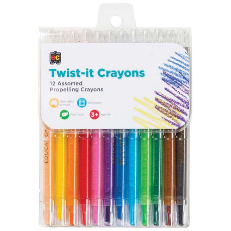 EC Crayons Twist-It 12 Pack - Cafe Supply