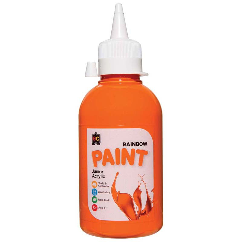 EC Paint Rainbow Acrylic Orange 250ml - Cafe Supply