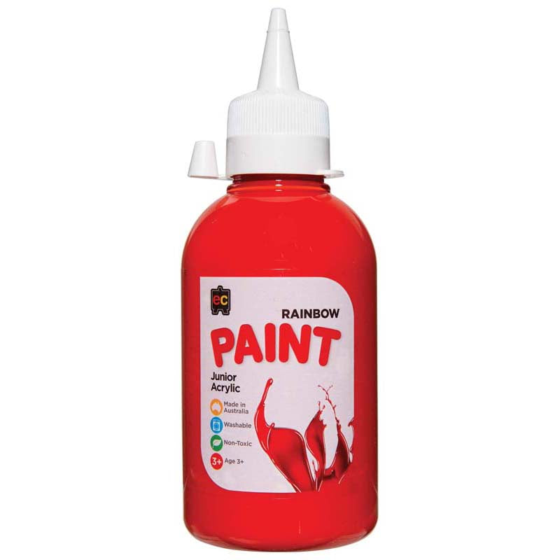 EC Paint Rainbow Acrylic Brilliant Red 250ml - Cafe Supply