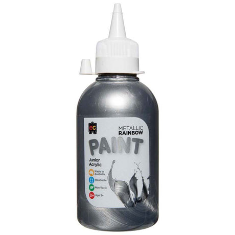EC Paint Rainbow Acrylic Silver 250ml - Cafe Supply