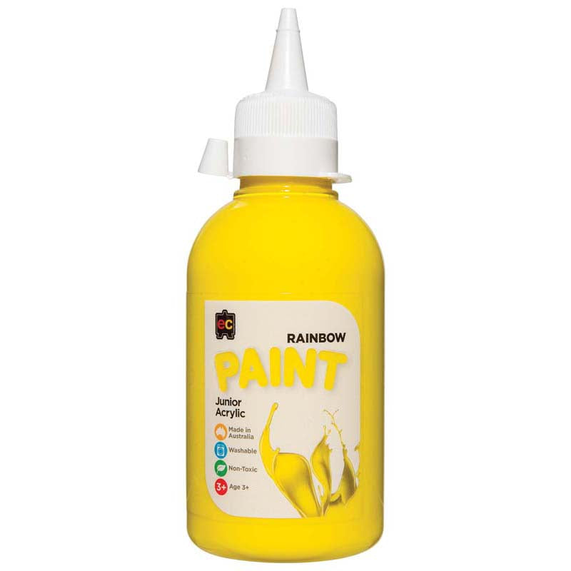 EC Paint Rainbow Acrylic Brilliant Yellow 250ml - Cafe Supply