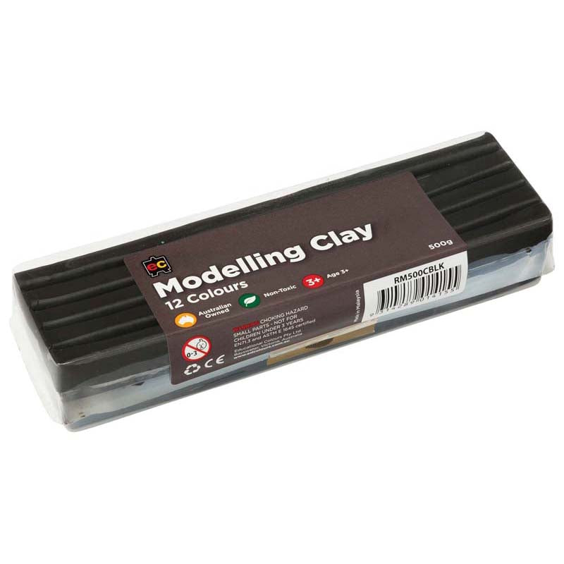 EC Modelling Clay Black 500gm - Cafe Supply