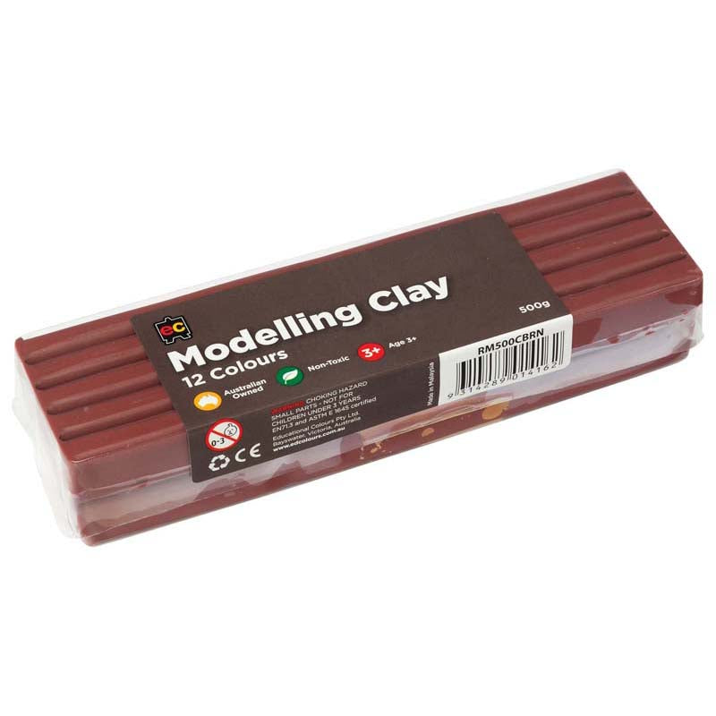 EC Modelling Clay Brown 500gm - Cafe Supply