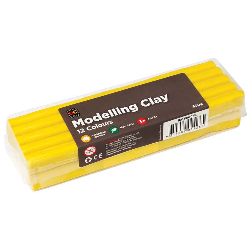 EC Modelling Clay Yellow 500gm - Cafe Supply