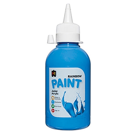 EC Rainbow Acrylic Paint Sky Blue 250 ml - Cafe Supply