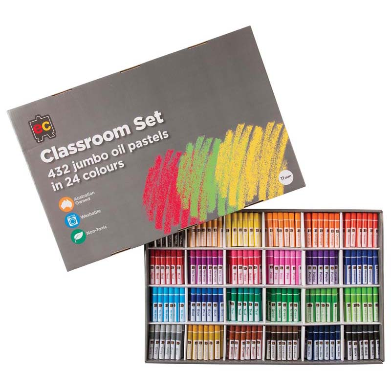EC Pastels Jumbo Oil Box 432 - Cafe Supply