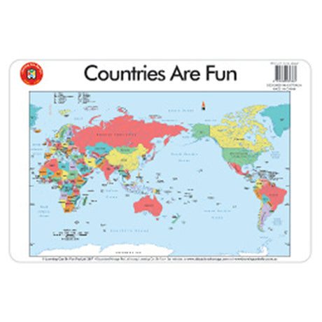 LCBF Placemat Countries Are Fun - Cafe Supply