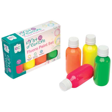 EC First Creations Fluoro Paint Set 4 - Cafe Supply