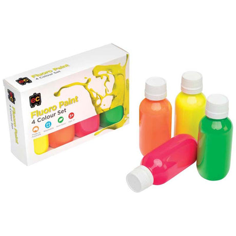 EC Acrylic Paint Fluoro Set 4 x 100ml - Cafe Supply