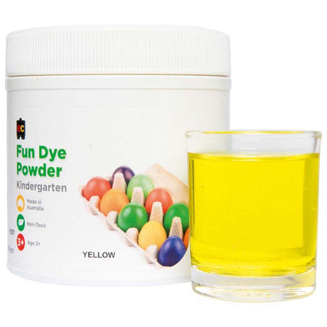 EC Craft Fun Dye Powder Yellow 500gms - Cafe Supply