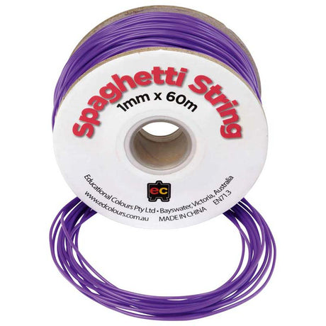 EC String PVC Spaghetti 60m Purple - Cafe Supply