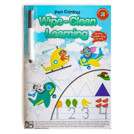 LCBF Wipe Clean Learning Book Pen Control w/Marker - Cafe Supply