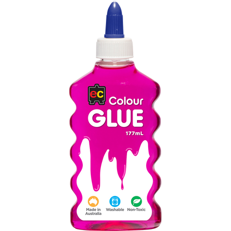 EC Coloured Glue 177ml Magenta - Cafe Supply