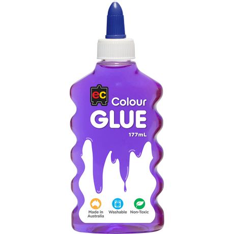 EC Coloured Glue 177ml Purple - Cafe Supply