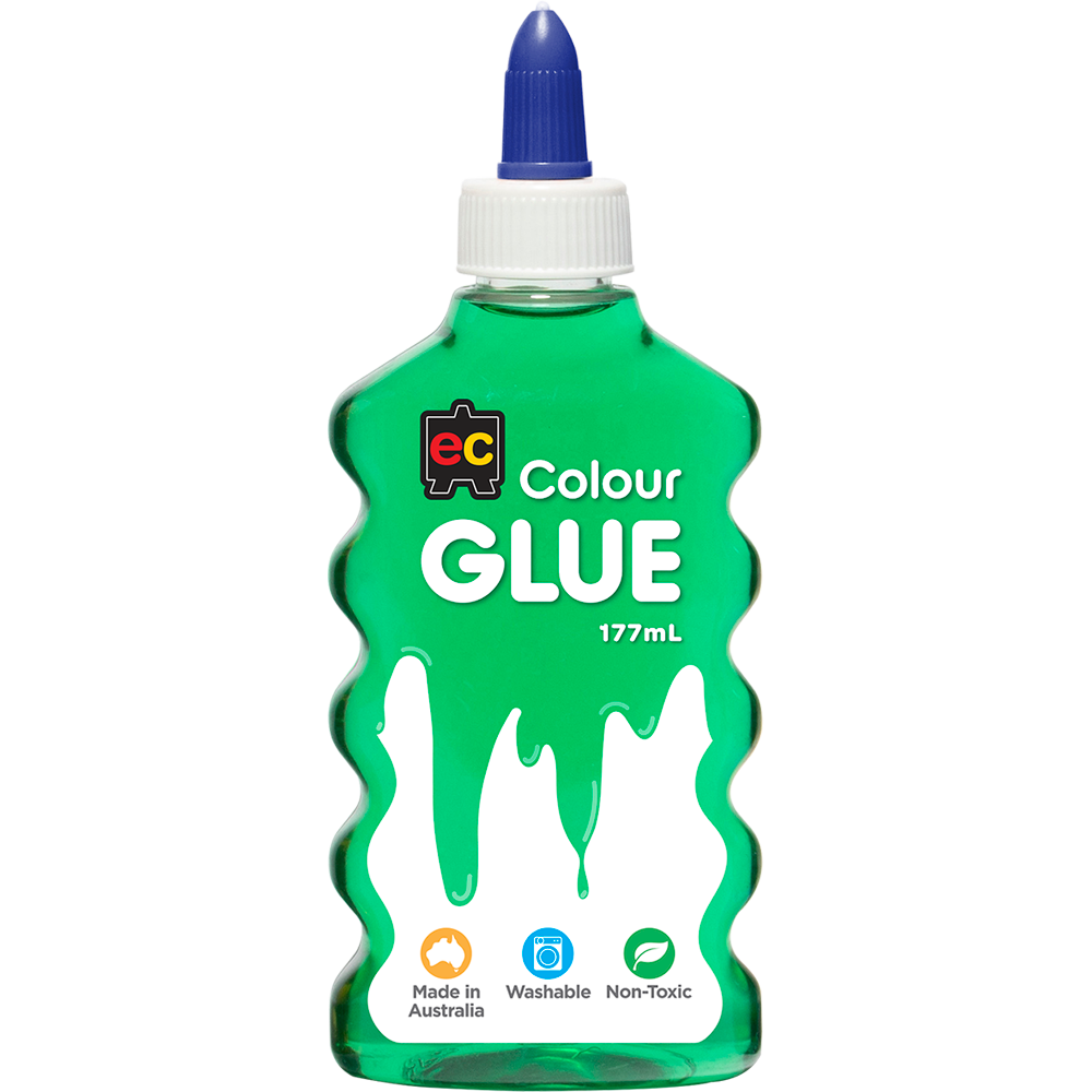 EC Coloured Glue 177ml Green - Cafe Supply