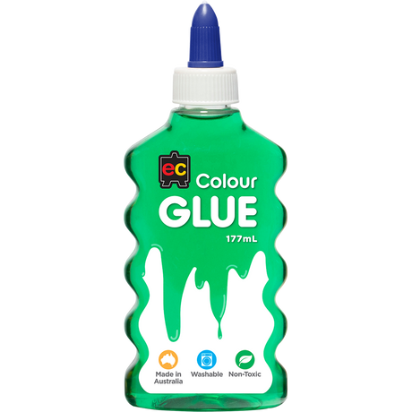 EC Coloured Glue 177ml Green - Cafe Supply