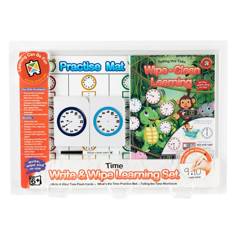 LCBF Write & Wipe Learning Set Time - Cafe Supply