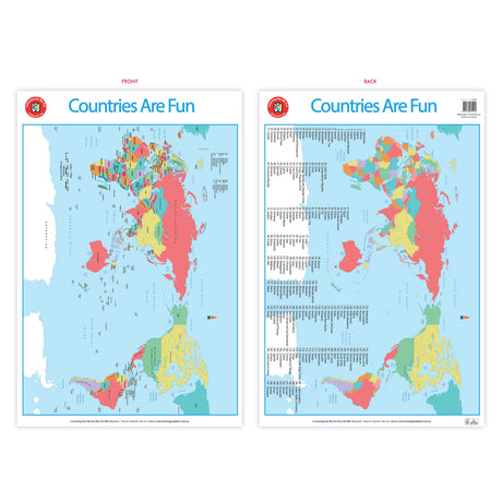 LCBF Wall Chart Countries Are Fun Poster - Cafe Supply