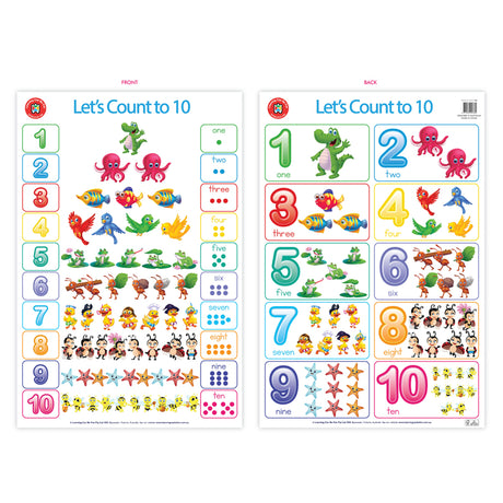 LCBF Wall Chart Lets Count To Ten Poster - Cafe Supply