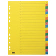 FM Indices A4 A-Z Multi Colour - Cafe Supply