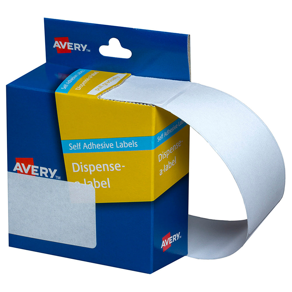 Avery Label Dispenser DMR2976W 29x76mm White 180 Box - Cafe Supply