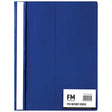 FM Cover Report A4 Blue PVC - Cafe Supply