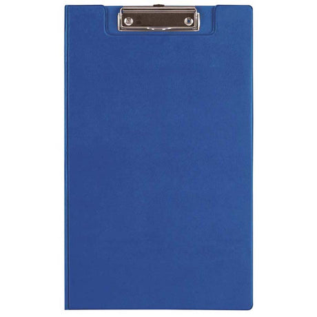 FM Clipboard Blue With Flap Foolscap - Cafe Supply