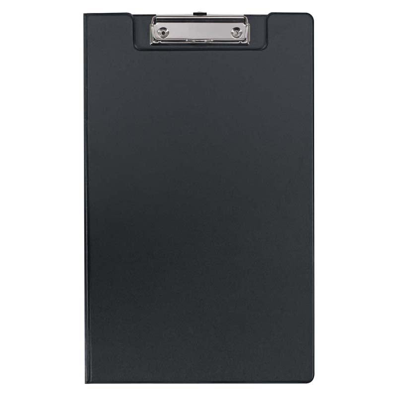 FM Clipboard Black With Flap Foolscap