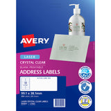 Avery Label L7563-25 Clear 14up 25 Sheets 99x38mm - Cafe Supply