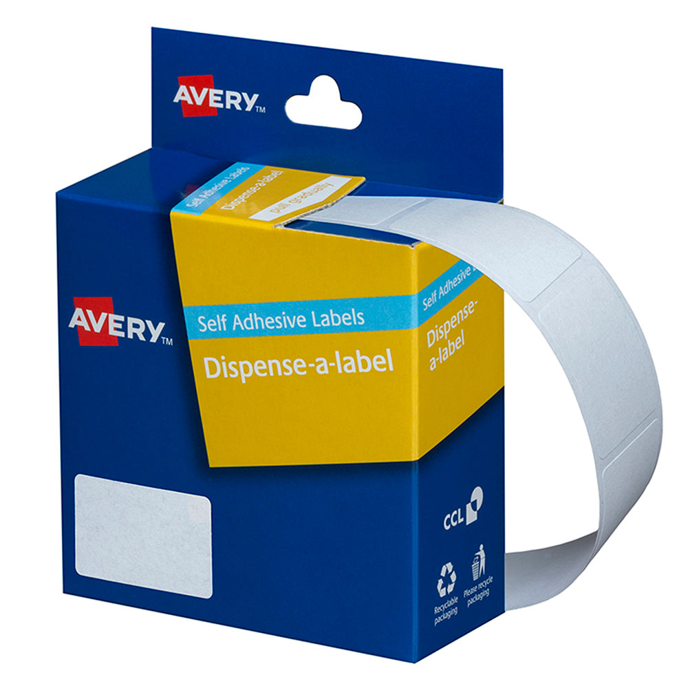 Avery Label Dispenser DMR2432W 24x32mm White 420 Pack - Cafe Supply