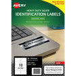 Avery Heavy Duty ID Label L6012 Silver Laser 96x50.8mm 10up 20 Sheets - Cafe Supply