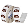 Avery Labels Thursday Round Day 24mm Brown White 1000 Roll - Cafe Supply