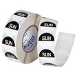 Avery Labels Sunday Round Day 24mm Black White 1000 Roll - Cafe Supply
