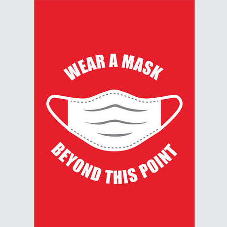 Avery Pre-Printed Self-Adhesive Sign Mask Required A4 1up 5 Sheets - Cafe Supply
