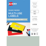 Avery Labels L7264 Mint Green 32x94 A5 8up 10 Sheets - Cafe Supply