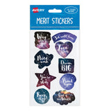 Avery Merit Stickers Cosmos 36 Pack - Cafe Supply