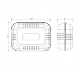 23X15X8CM / 9X6X3" NATURAL BIOCANE CLAMSHELL - Cafe Supply