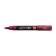 Uni Posca Marker 0.7mm Ultra-Fine Round Tip Red Wine PC-1M - Cafe Supply