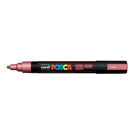 Uni Posca Marker 1.8-2.5mm Med Bullet Metallic Red PC-5M - Cafe Supply