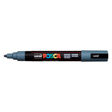 Uni Posca Marker 1.8-2.5mm Med Bullet Slate Grey PC-5M - Cafe Supply